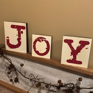 Joy letters sign